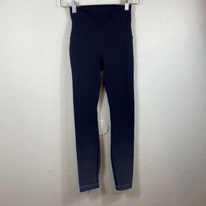 Lululemon Wunder Under Size 2 Leggings Hi Rise Ombre luxtreme Yoga Gym‎ Black